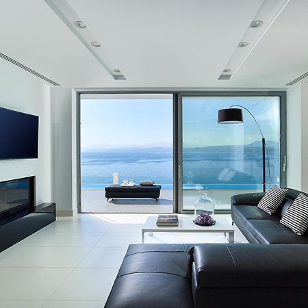 Beachfront Villa In Crete - Epavli Luxury Villa Agia Pelagia  Esterno foto