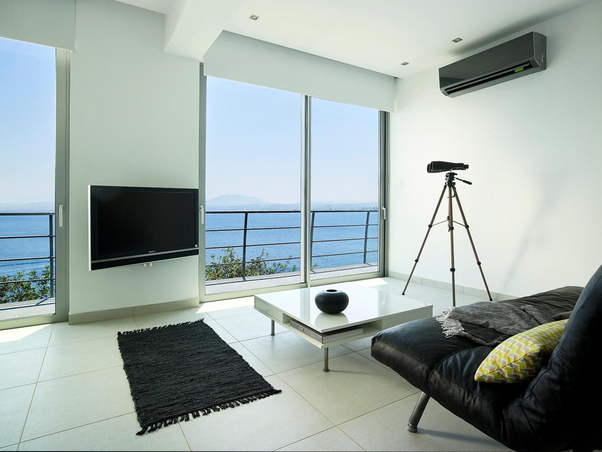 Beachfront Villa In Crete - Epavli Luxury Villa Agia Pelagia  Esterno foto