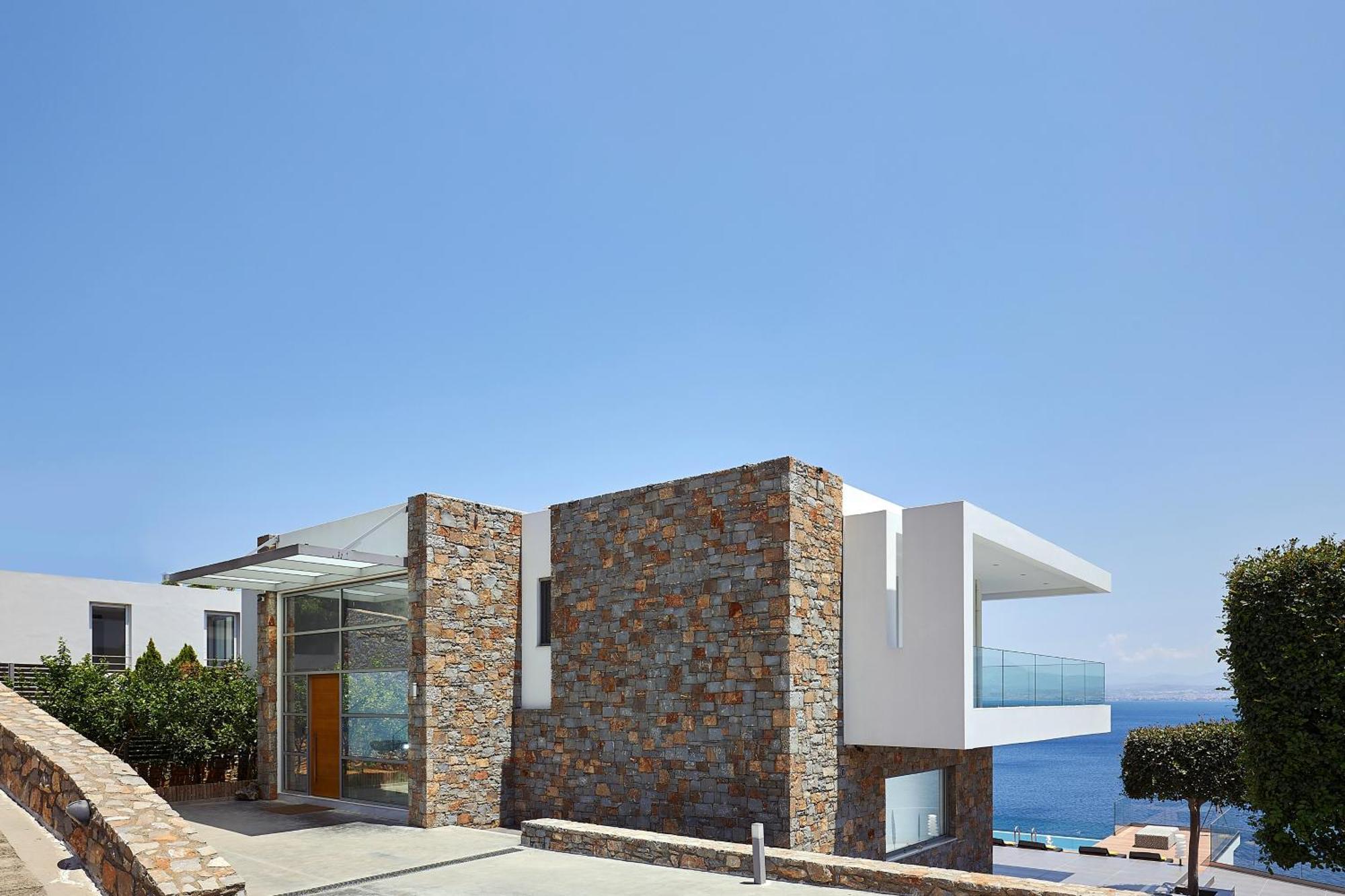 Beachfront Villa In Crete - Epavli Luxury Villa Agia Pelagia  Esterno foto