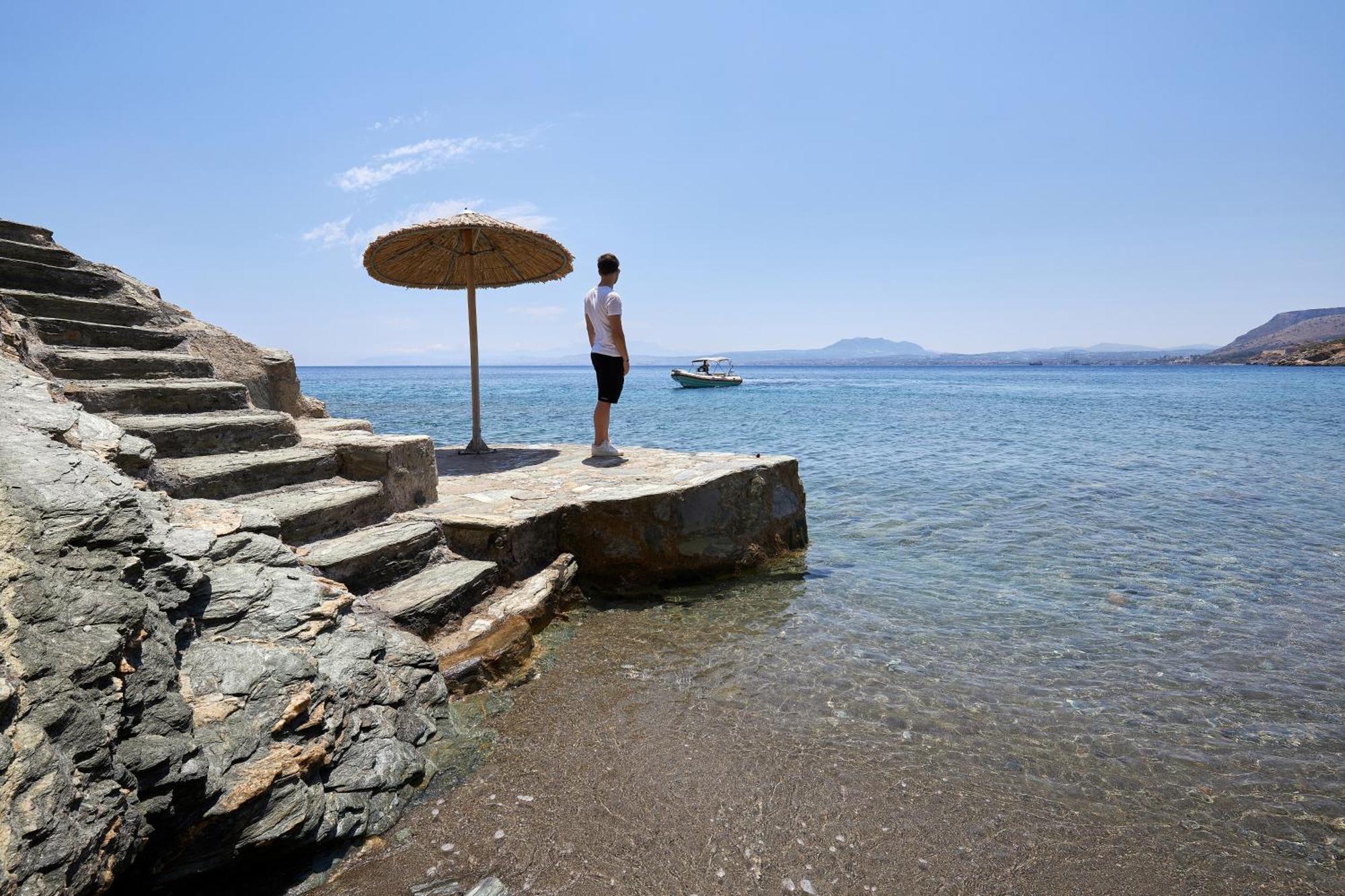 Beachfront Villa In Crete - Epavli Luxury Villa Agia Pelagia  Esterno foto