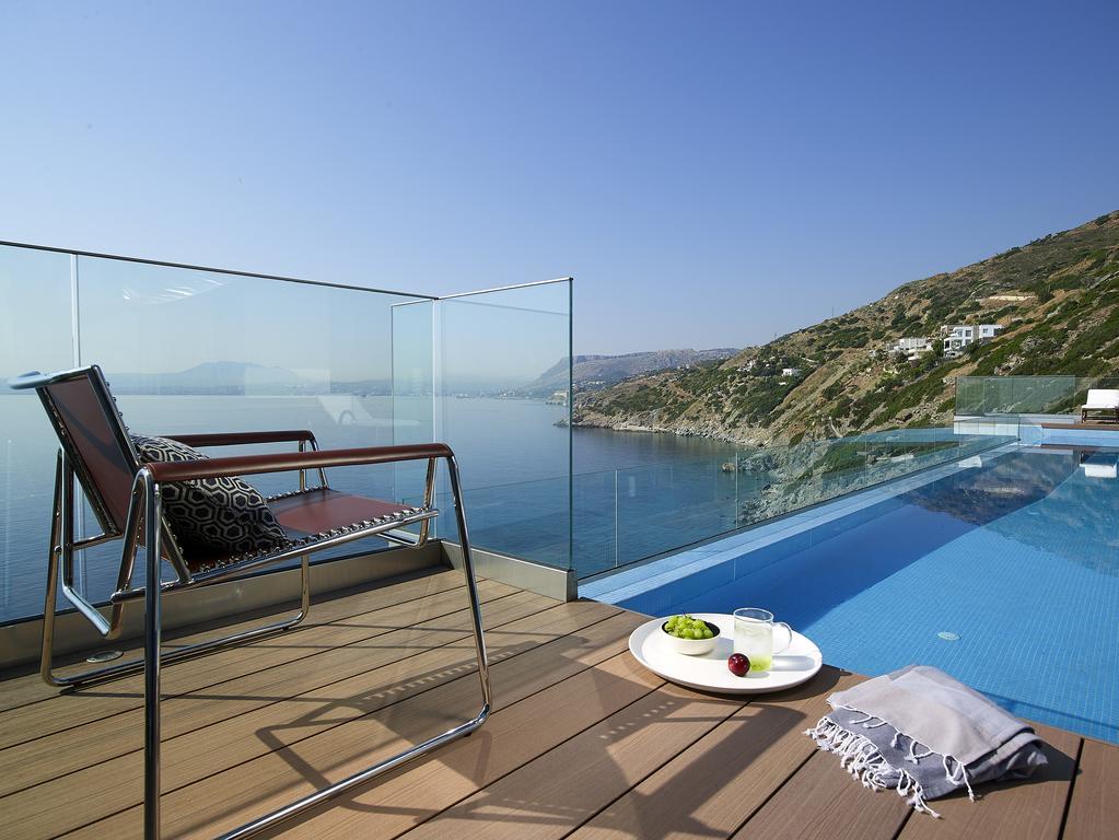 Beachfront Villa In Crete - Epavli Luxury Villa Agia Pelagia  Esterno foto
