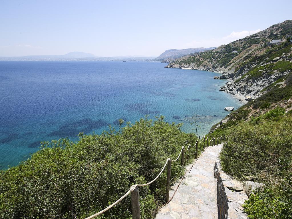Beachfront Villa In Crete - Epavli Luxury Villa Agia Pelagia  Esterno foto