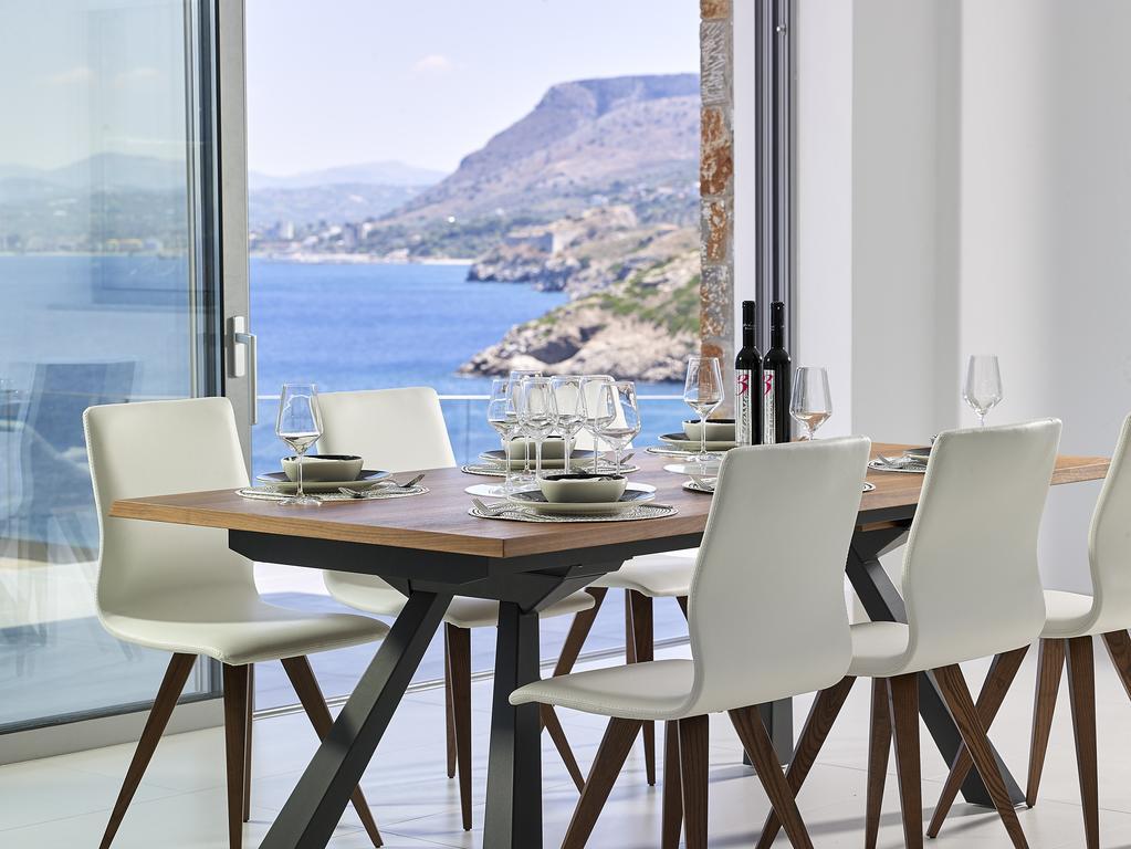 Beachfront Villa In Crete - Epavli Luxury Villa Agia Pelagia  Esterno foto
